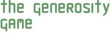 Generosity Game